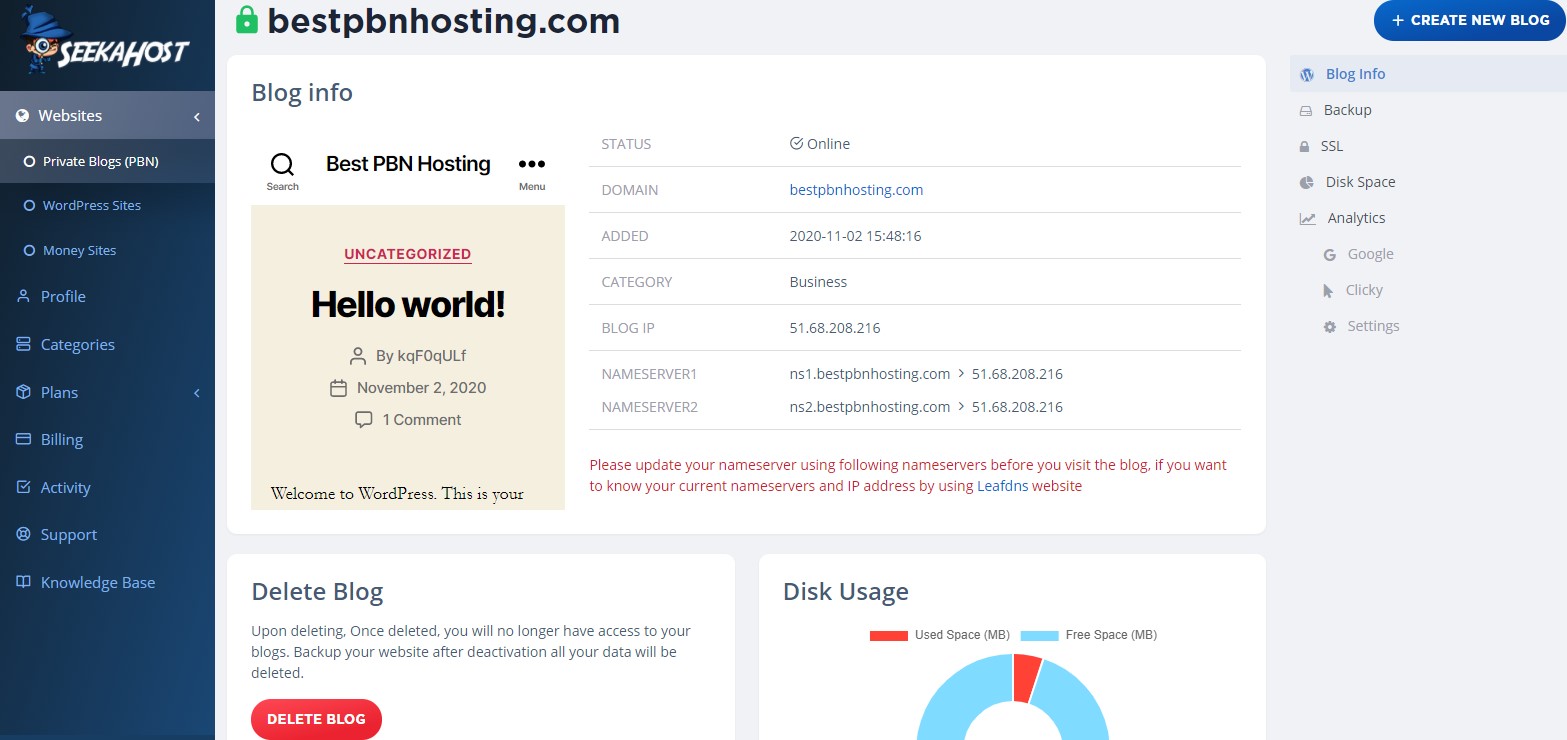 Domain-Hosting-Control-Panel